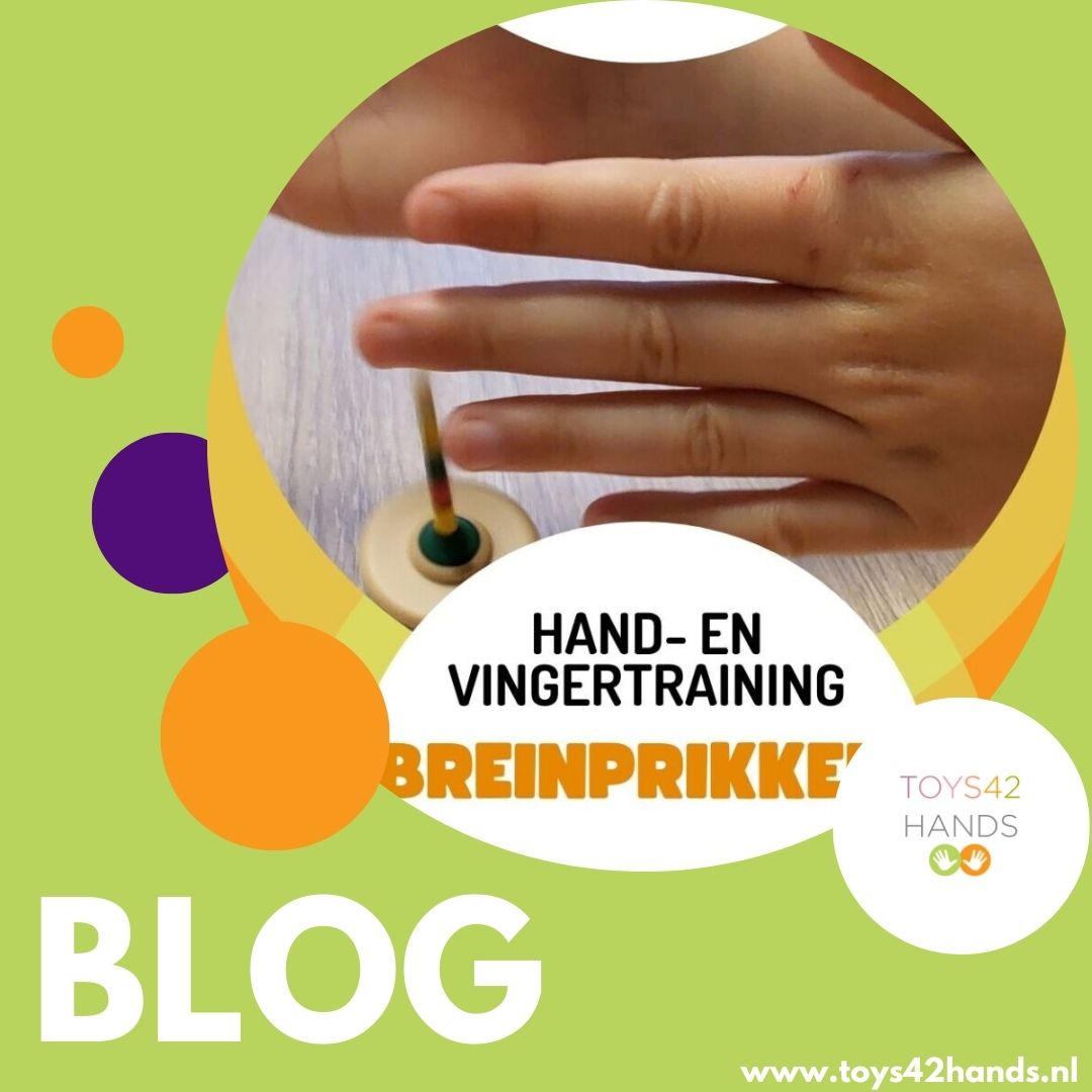 Handige tweehandige spaghetti tol voor hand- en vingertraining