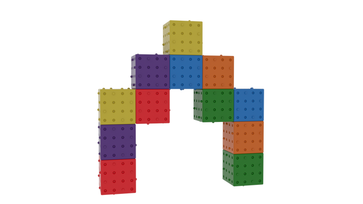 Magnetic building blocks 12 stuks