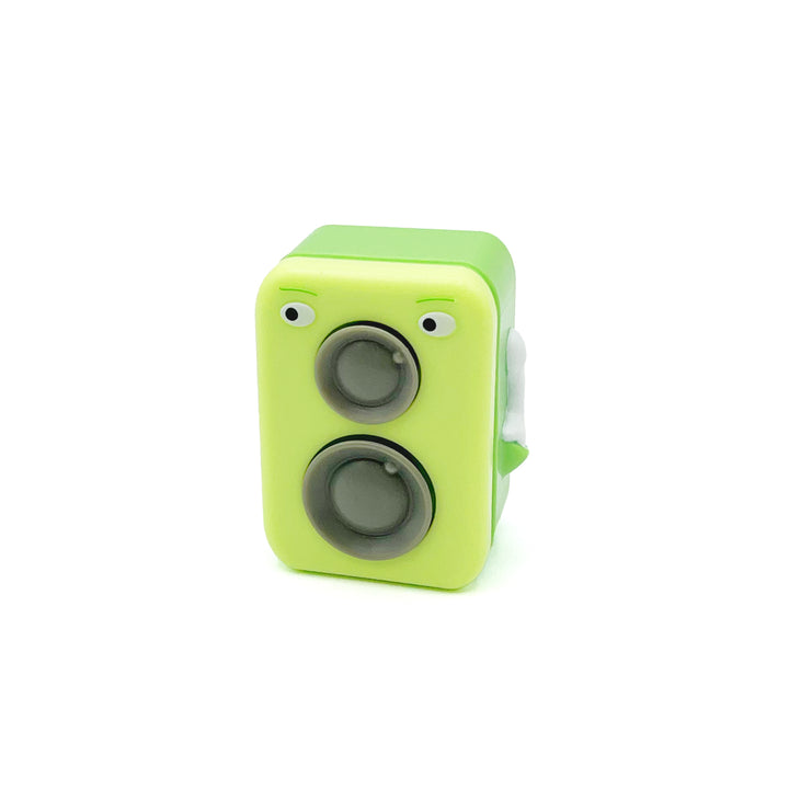 klein fidget speaker met drukknoppen en ogen