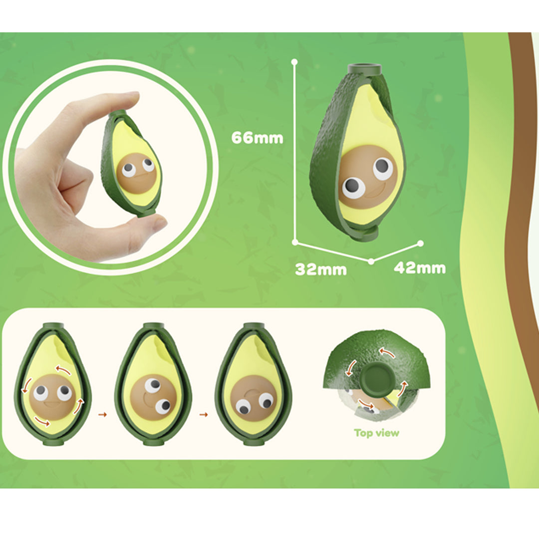 afmetingen van de fidget go avocado