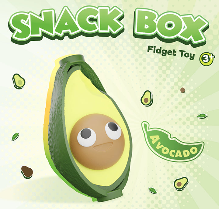 snack box fidget toys avocado