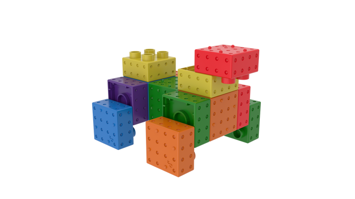 Magnetic building blocks  24 stuks