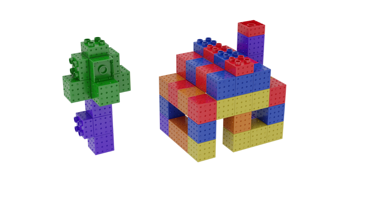 Magnetic building blocks  78 stuks