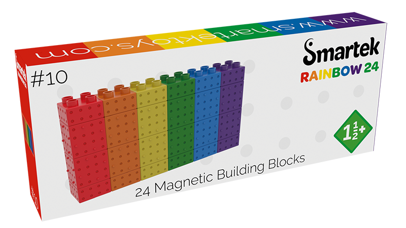 Magnetic building blocks  24 stuks