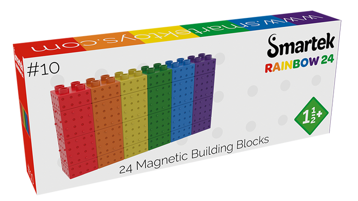 Magnetic building blocks  24 stuks