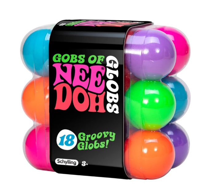 needoh gobs of globs, groovy globs 18 stuks, fidgetspeelgoed