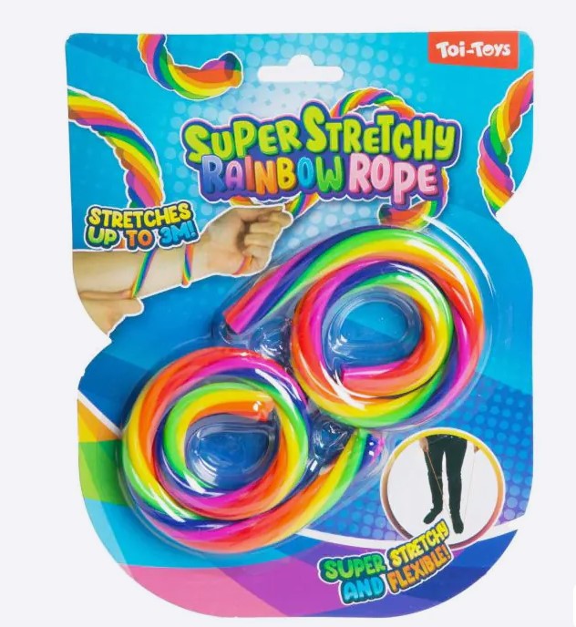 Super Stretch Regenbogen Seil 2 Stück