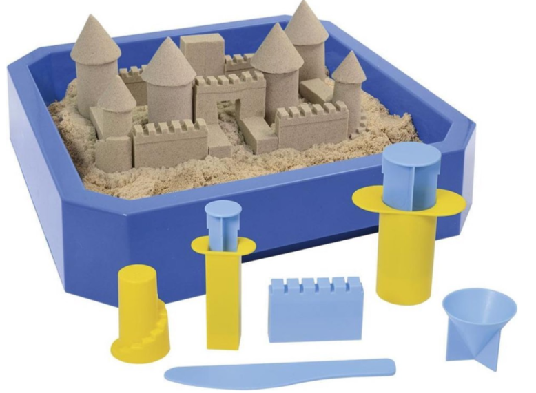 kinetic sand kasteel, sensoriek materiaal ,originaal kinetic sand