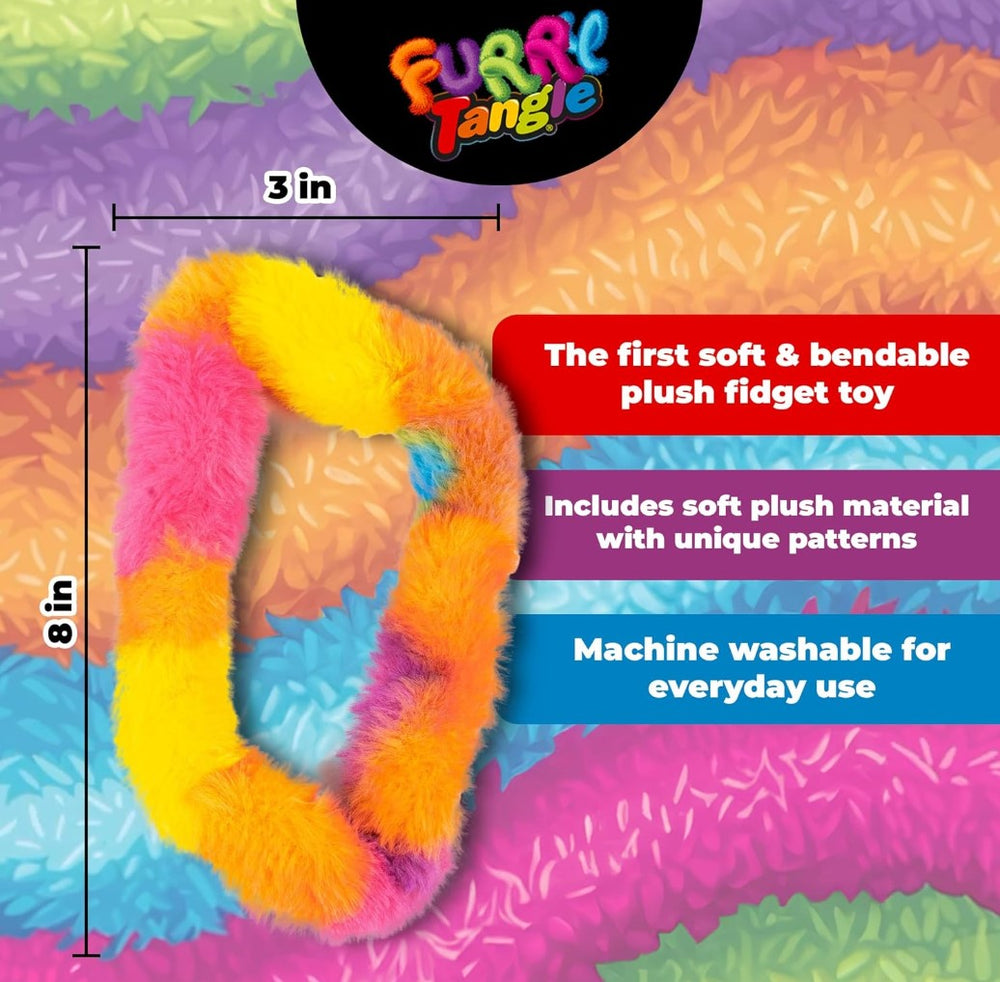 Tangle furry plush tangle fidget toy