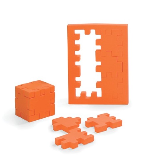 happy cube geduldspuzzel oranje