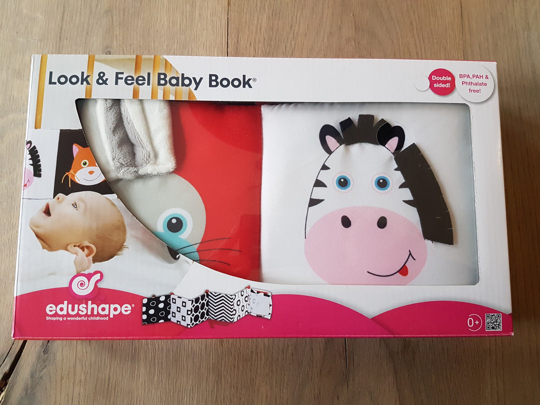 edushape Dubbelzijdig zwart-wit boxboek zebra