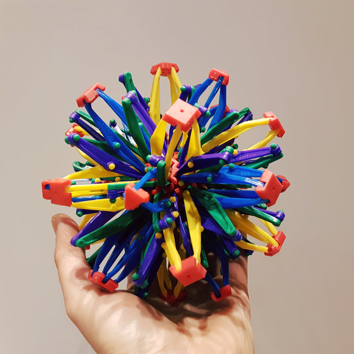 Toys42Hands Hoberman sphere rainbow mini