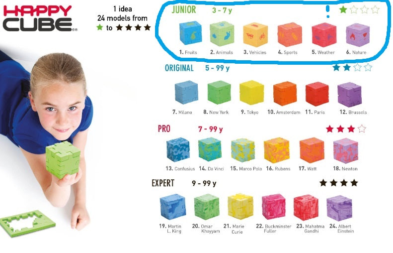 Toys42Hands Happy cube junior 6stuks