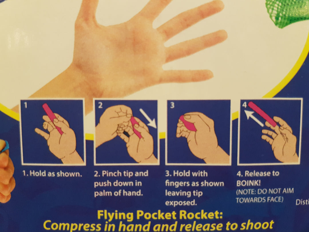 JToys Boink! handleiding om een flying pocket racket te laten vliegen