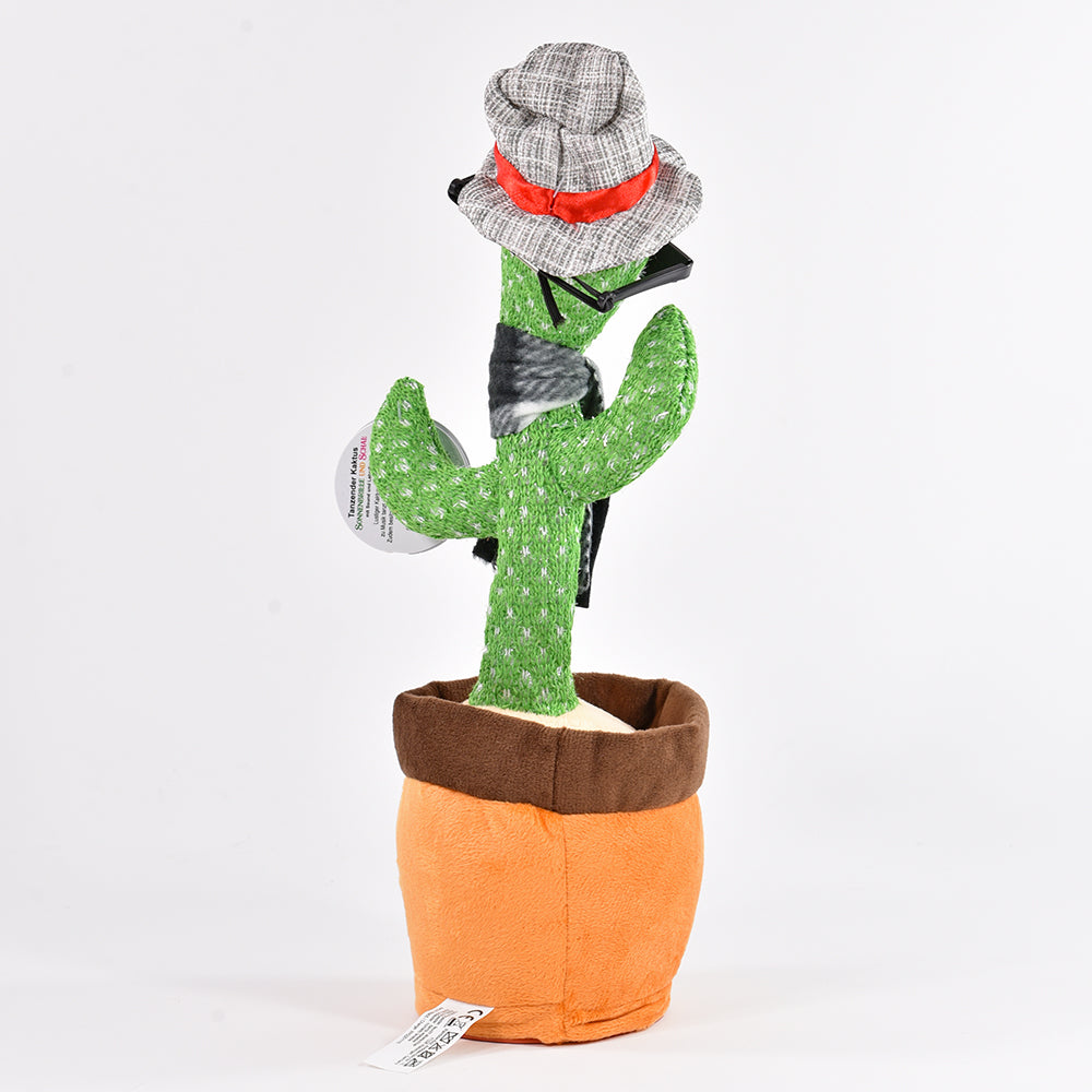 Toys42Hands Knuffel recorder dansende cactus zonnebril