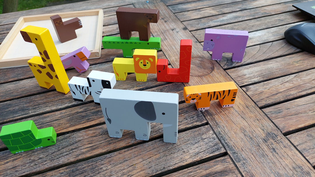 bigjigs Dieren Lock-A-Block tetris puzzel