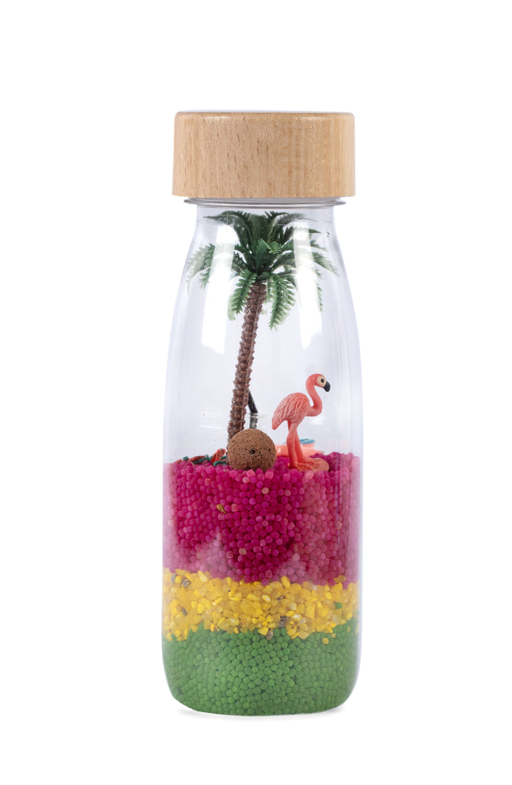 Petit Boum Sensorische spy fles flamingo