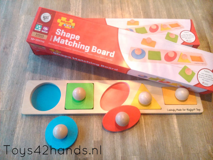 bigjigs Reuze knoppen vormenplank