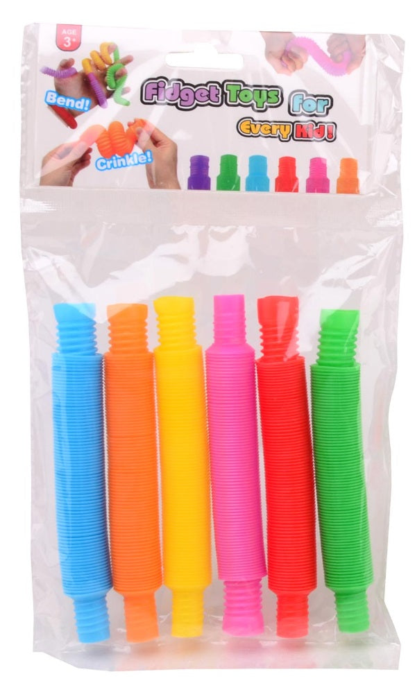 Toys42Hands Fidget Pop Tubes 6 stuks