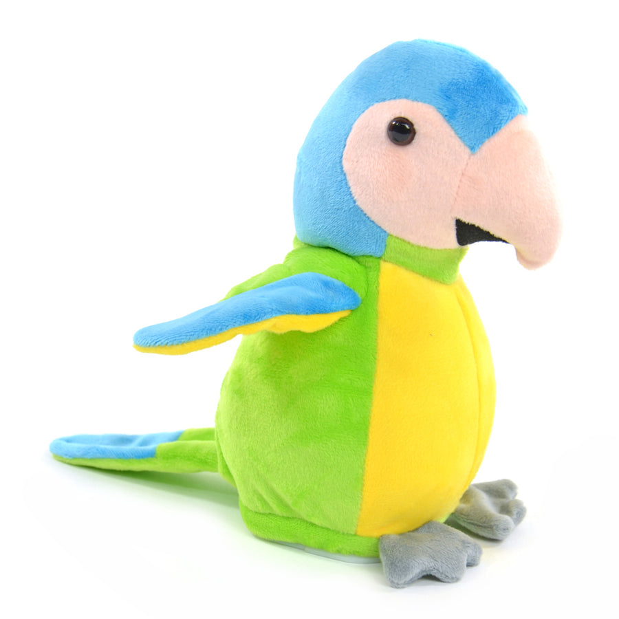 Toys42Hands Knuffel recorder groene papegaai