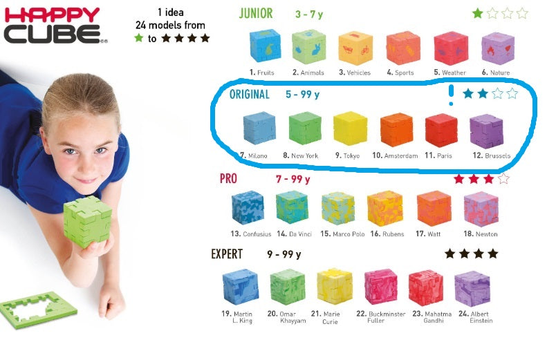 Toys42Hands Happy cube original 6stuks