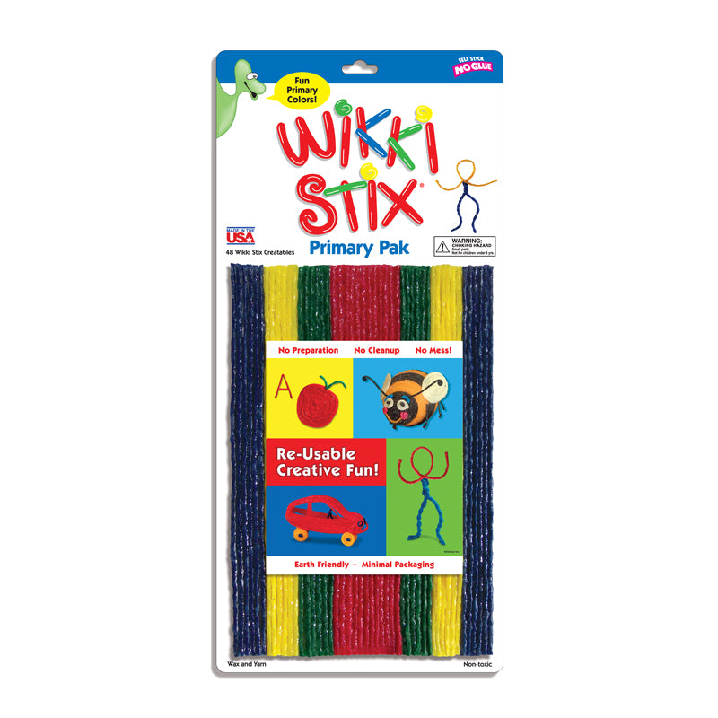 Wikki Stix Basiskleuren 48 stuks