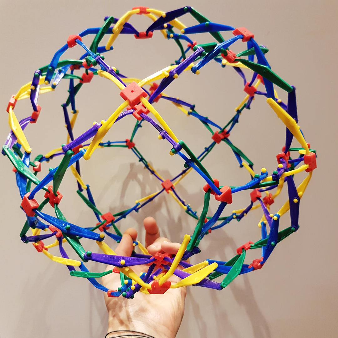 Toys42Hands Hoberman sphere rainbow mini