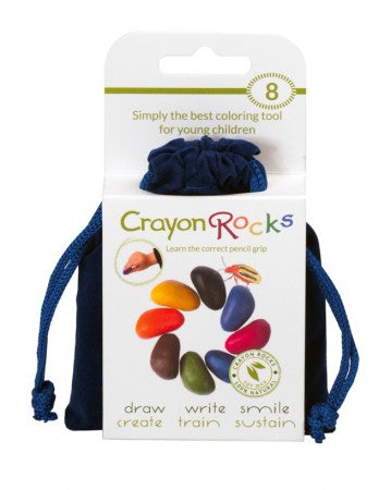 Toys42Hands Crayon rocks 8 stuks blue velvet