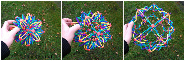 Toys42Hands Hoberman sphere rainbow mini