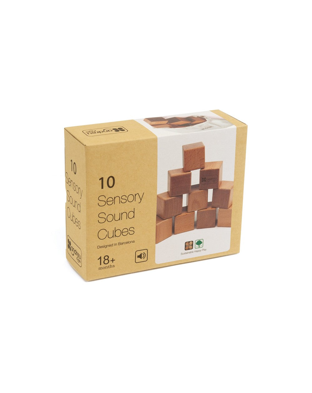 andreu toys Geluidenmemory sound cubes
