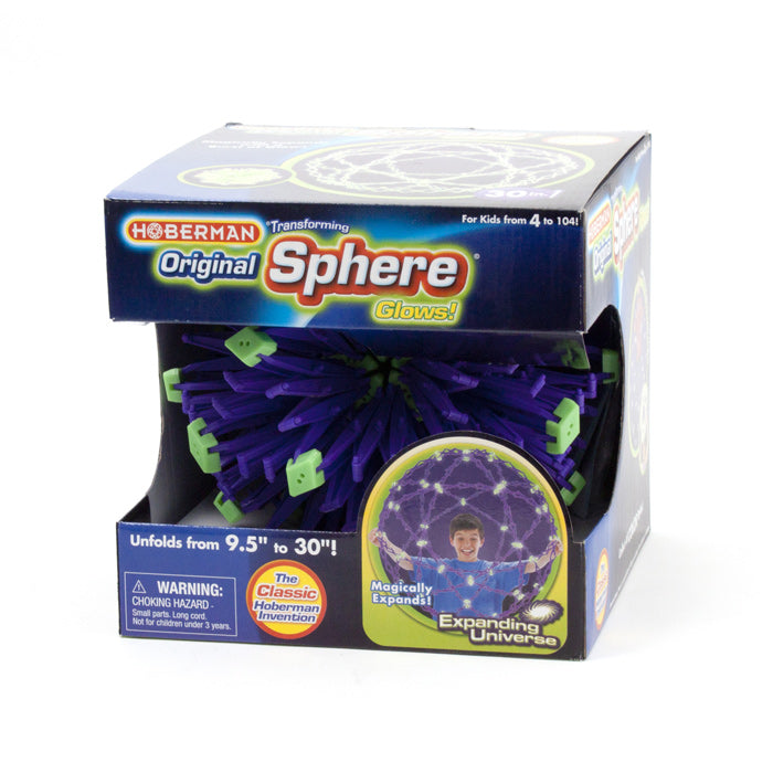 Toys42Hands Hoberman sphere glow reuze