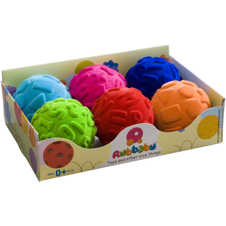 Rubbabu Educatieve ballen 6 stuks