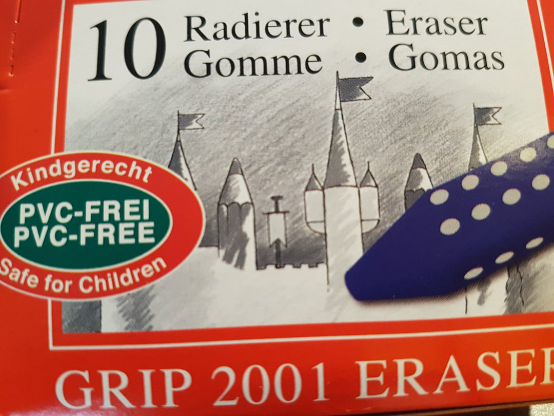 Faber Castell Ergonomisch driekantig gum grijs