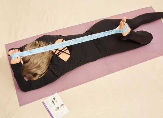 kikkerland Flexie stretchband met oefeningen