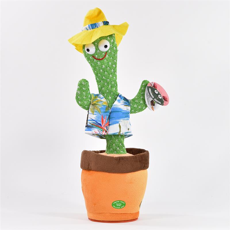 Toys42Hands Knuffel recorder dansende cactus hawaai