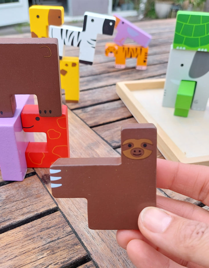 bigjigs Dieren Lock-A-Block tetris puzzel