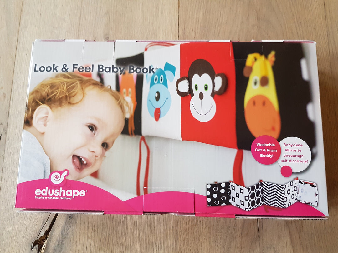 edushape Dubbelzijdig zwart-wit boxboek zebra