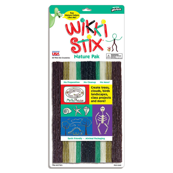 Wikki Stix Natuurkleuren 48 stuks