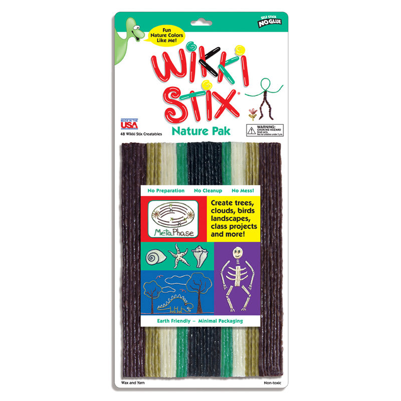 Wikki Stix Natuurkleuren 48 stuks