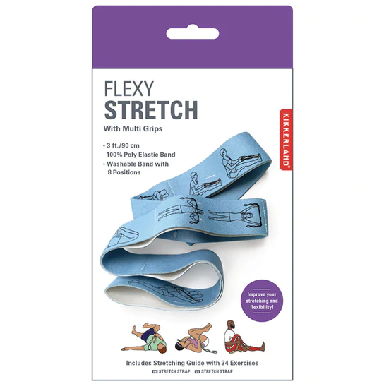 kikkerland Flexie stretchband met oefeningen