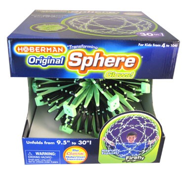 Toys42Hands Hoberman sphere firefly glow mini