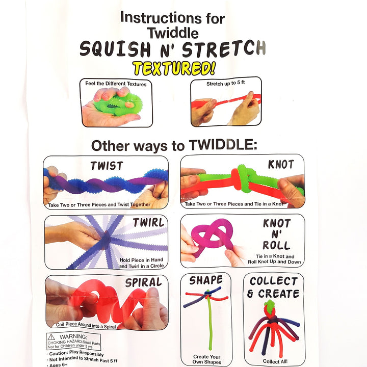 Toys42Hands Twiddle Textured Squish n'Stretch