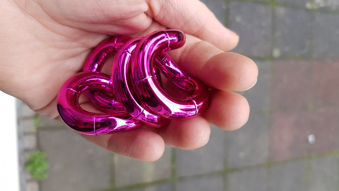 Tangle Metallic tangle roze