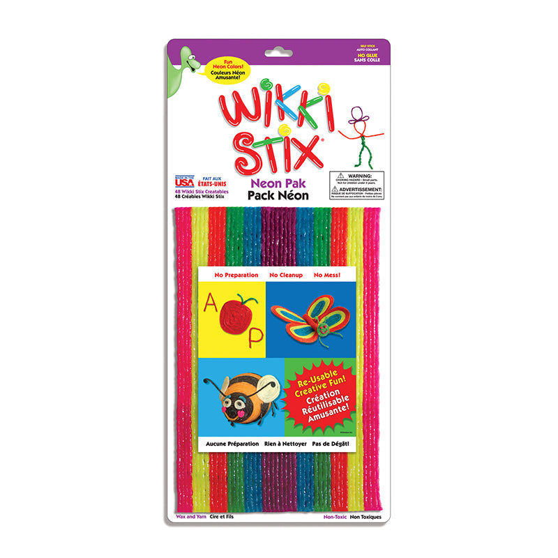 Wikki Stix Neonkleuren 48stuks