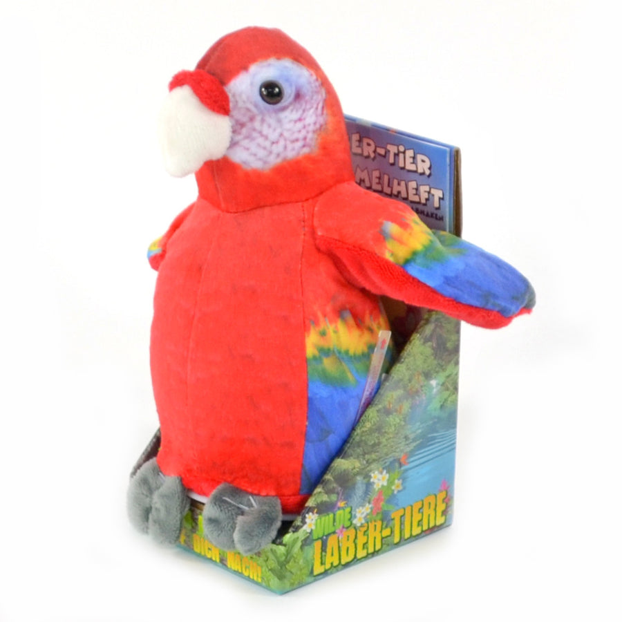 Toys42Hands Knuffel recorder Ara papegaai