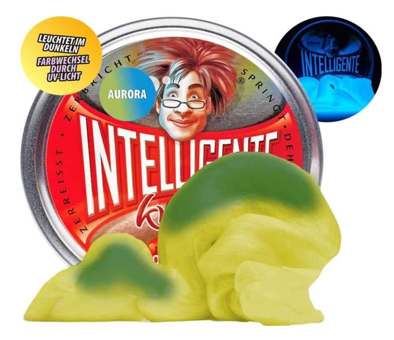 intelligente knete aurora, farbwechsel und glow in the dark