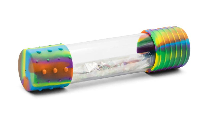 sensory bottle calmdown bottle regenboog van jellystone