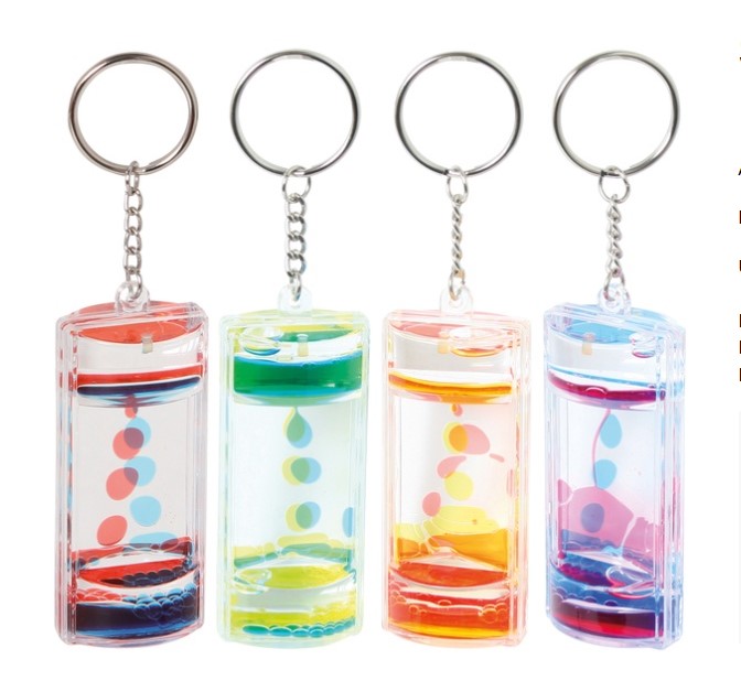 Liquid motor keychain