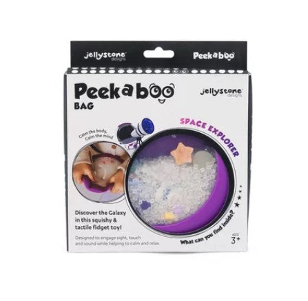 jellystone peekaboo bag, sensory bak