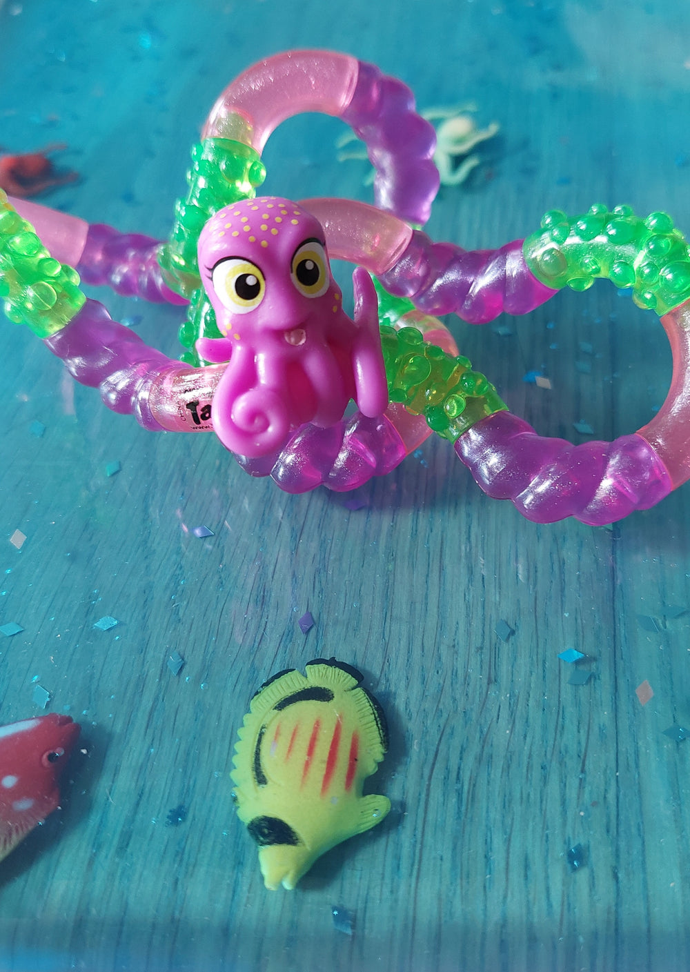 Tangle structuur octopus op vloeistofkussen sensorisch spel ocean